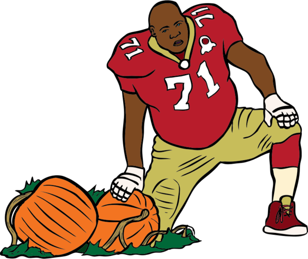 Free Football Joint Area Player Clipart Clipart Transparent Background