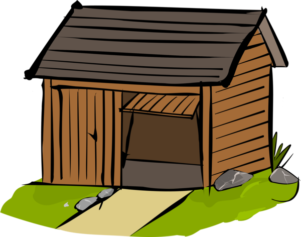 Free House Shed House Hut Clipart Clipart Transparent Background