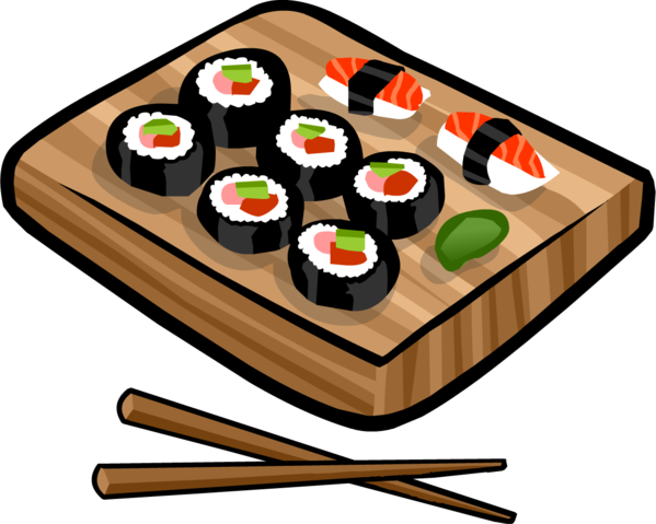 Free Sushi Food Cuisine Asian Food Clipart Clipart Transparent Background