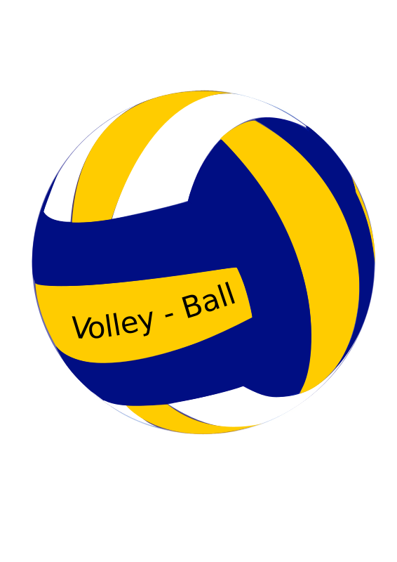 Free Volleyball Text Line Logo Clipart Clipart Transparent Background