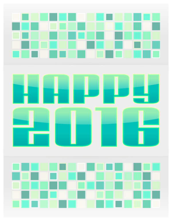 Free New Year Text Aqua Line Clipart Clipart Transparent Background