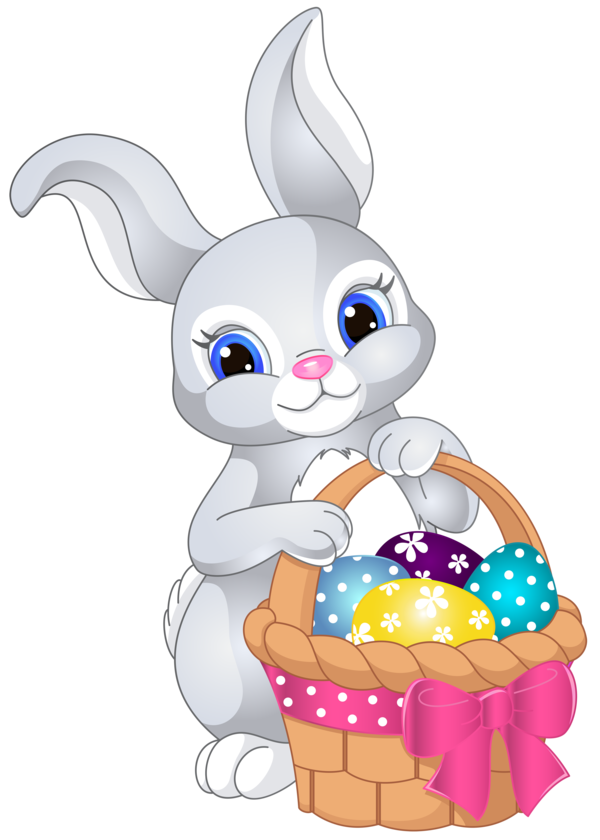 Free Rabbit Rabbit Cartoon Easter Clipart Clipart Transparent Background