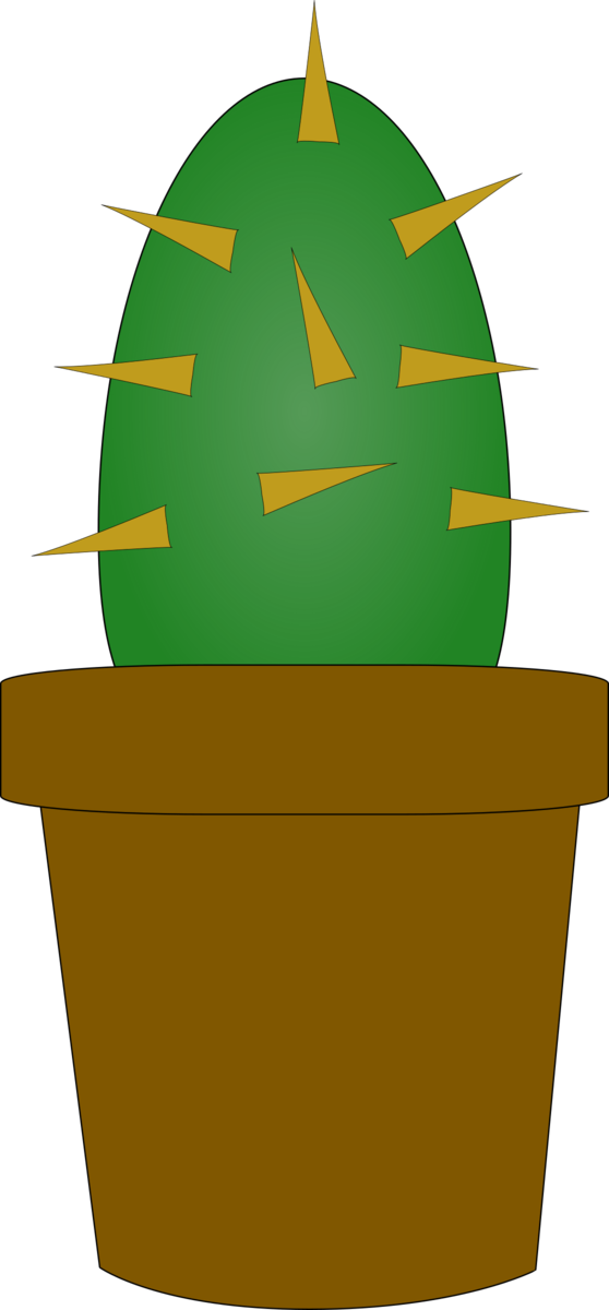 Free Cactus Plant Tree Flowerpot Clipart Clipart Transparent Background