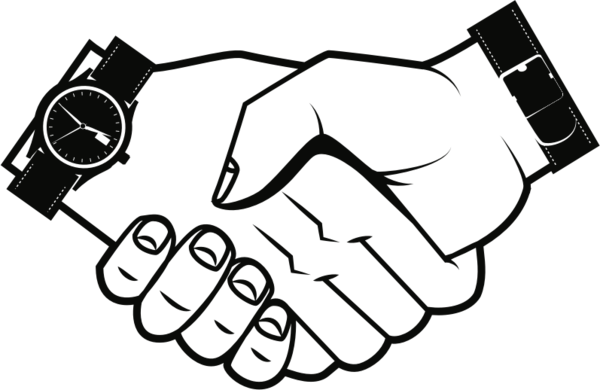 Free Handshake Eyewear Clothing Black And White Clipart Clipart Transparent Background
