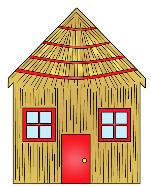 Free Pig Shed Home Line Clipart Clipart Transparent Background