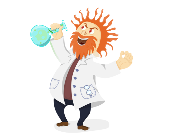 Free Scientist Cartoon Tail Clipart Clipart Transparent Background