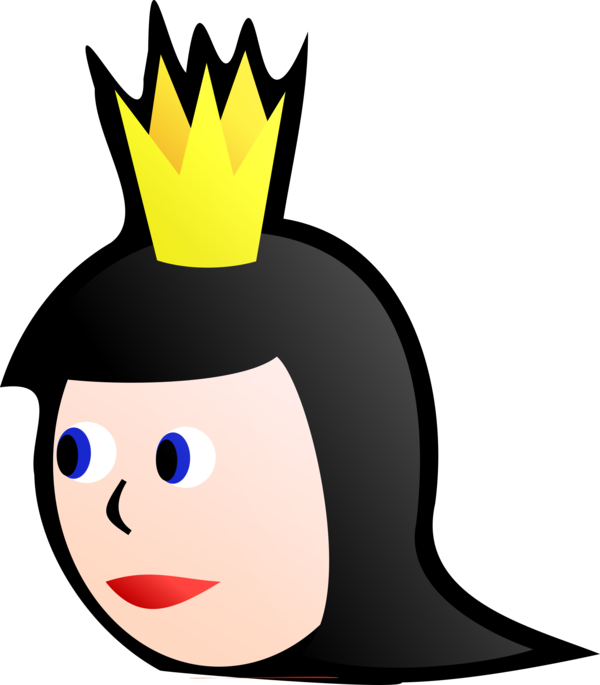 Free Queen Facial Expression Smile Headgear Clipart Clipart Transparent Background