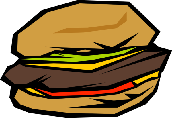 Free Hamburger Line Headgear Clipart Clipart Transparent Background