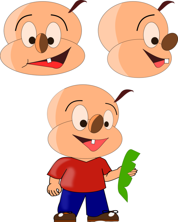 Free Boy Facial Expression Nose Cartoon Clipart Clipart Transparent Background