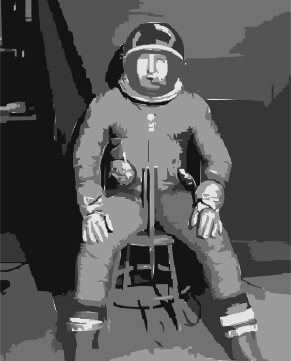 Free Astronaut Black And White Cartoon Technology Clipart Clipart Transparent Background