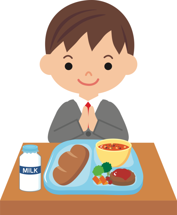 Free Meal Food Male Boy Clipart Clipart Transparent Background