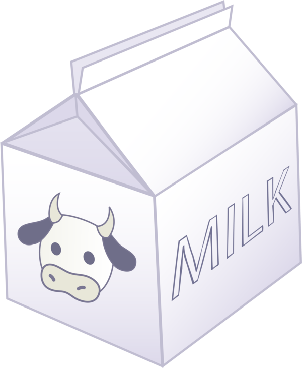 Free Milk Box Carton Clipart Clipart Transparent Background