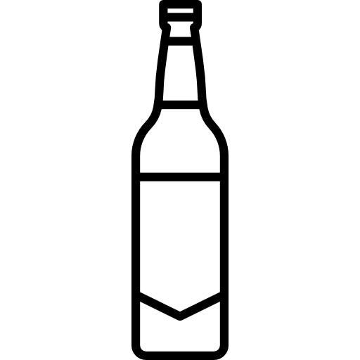 Free Beer Beer Bottle Bottle Black And White Clipart Clipart Transparent Background