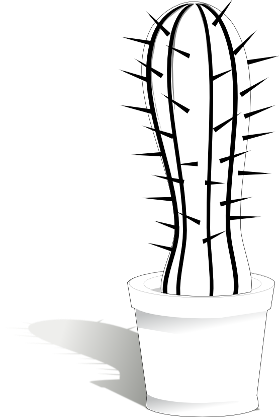 Free Tree Black And White Line Art Plant Clipart Clipart Transparent Background