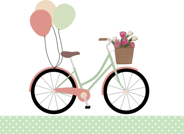 Free Birthday Bicycle Bicycle Wheel Bicycle Accessory Clipart Clipart Transparent Background