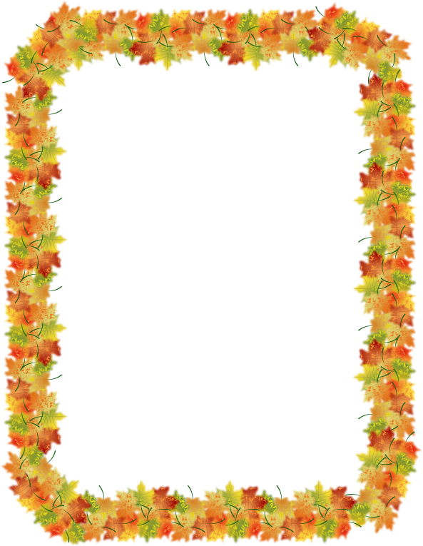 Free Autumn Leaf Picture Frame Lei Clipart Clipart Transparent Background