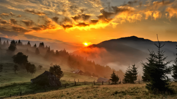 Free Landscape Sky Dawn Wilderness Clipart Clipart Transparent Background