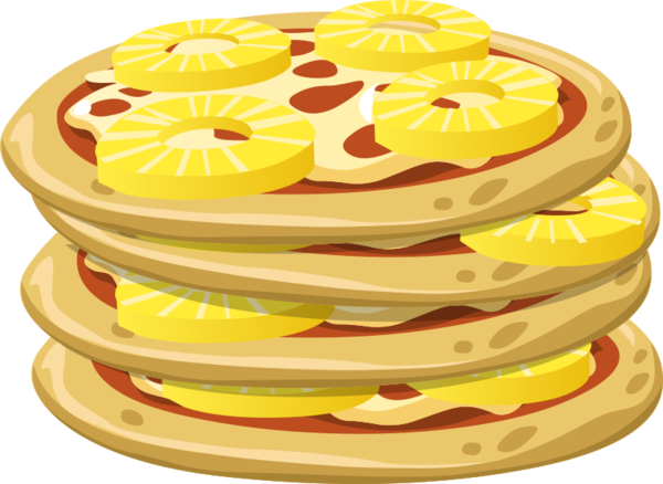 Free Pizza Dish Food Fruit Clipart Clipart Transparent Background