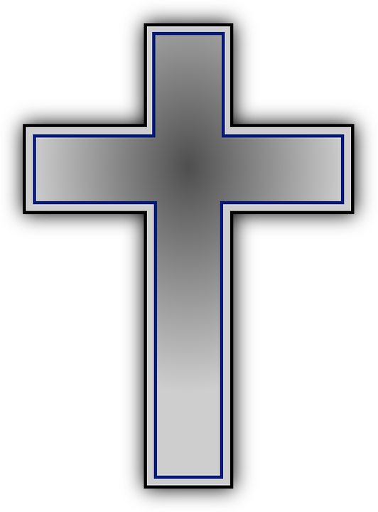 Free Church Cross Symbol Line Clipart Clipart Transparent Background