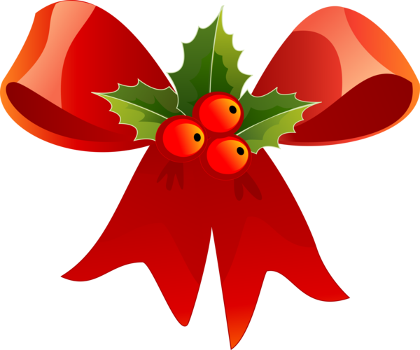 Free Christmas Flower Leaf Fruit Clipart Clipart Transparent Background