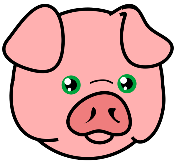 Free Pig Face Nose Facial Expression Clipart Clipart Transparent Background