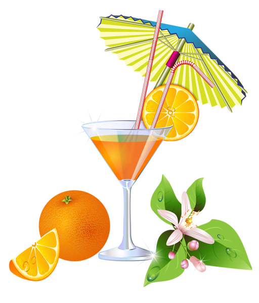 Free Juice Drink Cocktail Garnish Cocktail Clipart Clipart Transparent Background