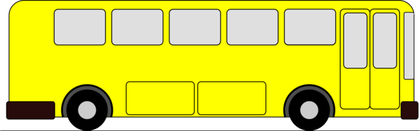 Free School Vehicle Bus Transport Clipart Clipart Transparent Background