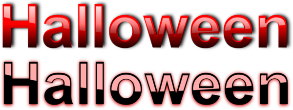 Free Halloween Text Logo Banner Clipart Clipart Transparent Background