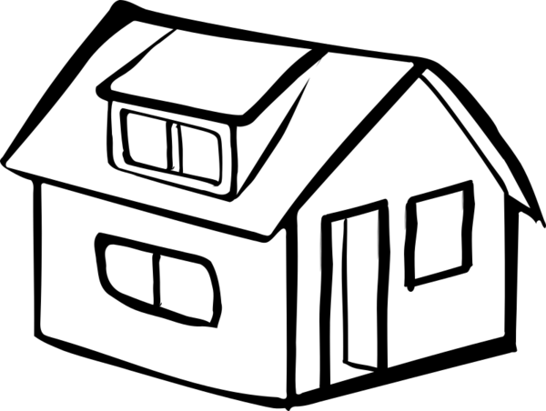 Free House Black And White Home House Clipart Clipart Transparent Background