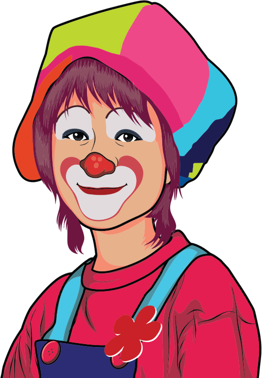Free Clown Face Facial Expression Nose Clipart Clipart Transparent Background