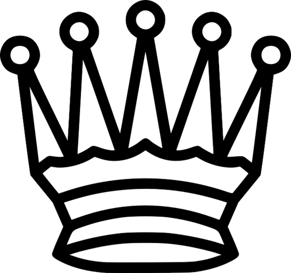 Free Queen Black And White Line Line Art Clipart Clipart Transparent Background