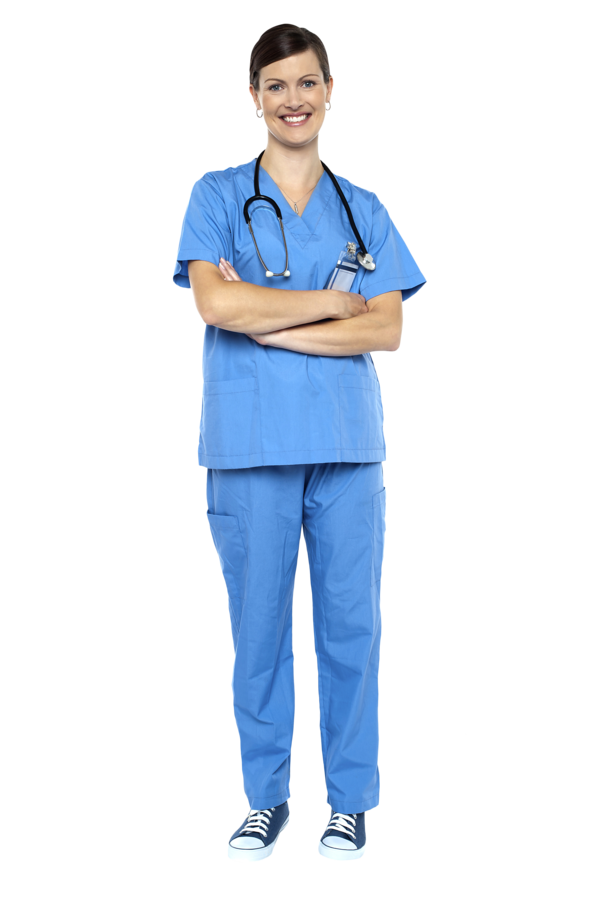 Free Nurse Clothing Standing Aqua Clipart Clipart Transparent Background