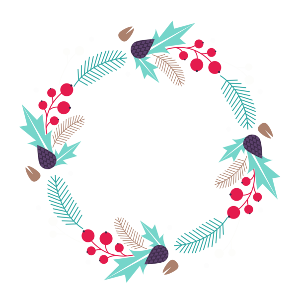 Free Christmas Leaf Branch Flower Clipart Clipart Transparent Background