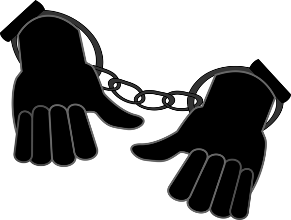 Free Police Hand Black And White Finger Clipart Clipart Transparent Background