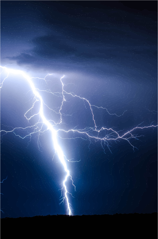 Free Lightning Lightning Thunder Sky Clipart Clipart Transparent Background