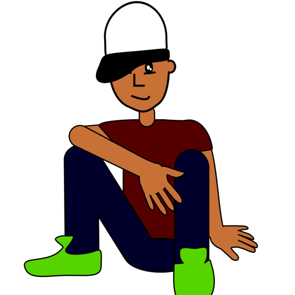 Free Boy Sitting Male Headgear Clipart Clipart Transparent Background
