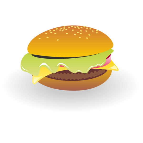 Free Fast Food Hamburger Cheeseburger Fast Food Clipart Clipart Transparent Background