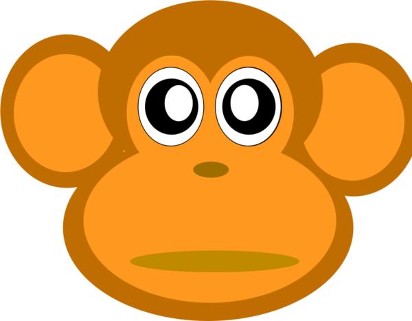 Free Monkey Nose Cartoon Smile Clipart Clipart Transparent Background
