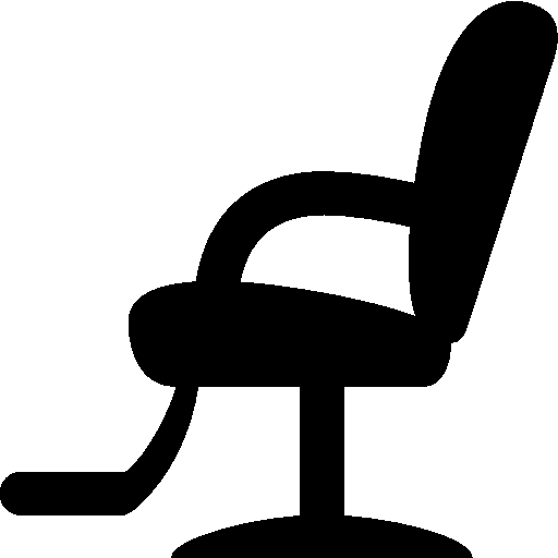 Free Office Black And White Chair Furniture Clipart Clipart Transparent Background
