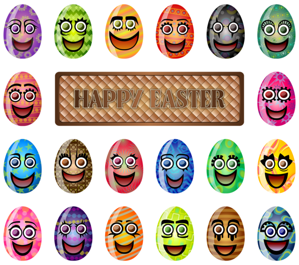 Free Easter Text Emoticon Line Clipart Clipart Transparent Background