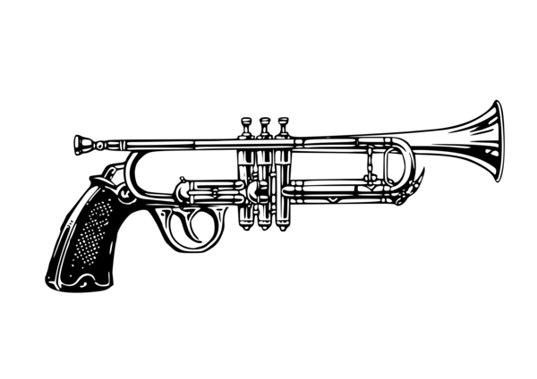 Free Gun Brass Instrument Wind Instrument Cornet Clipart Clipart Transparent Background
