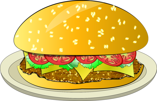 Free Fast Food Food Fast Food Hamburger Clipart Clipart Transparent Background
