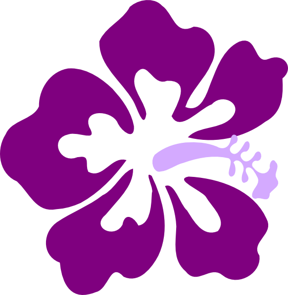 Free Hibiscus Flower Violet Petal Clipart Clipart Transparent Background