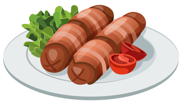 Free Restaurant Sausage Kielbasa Mettwurst Clipart Clipart Transparent Background