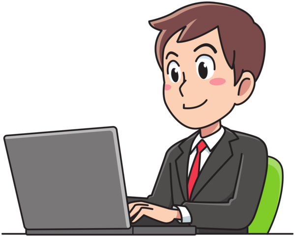 Free Job Cartoon Male Communication Clipart Clipart Transparent Background
