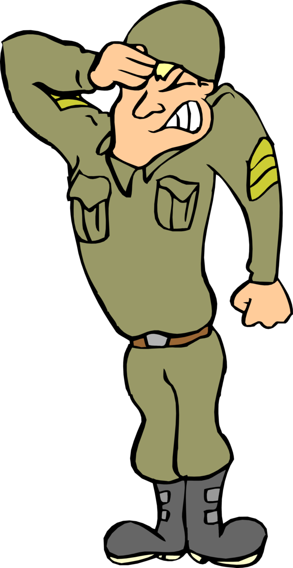 Free Army Man Male Standing Clipart Clipart Transparent Background