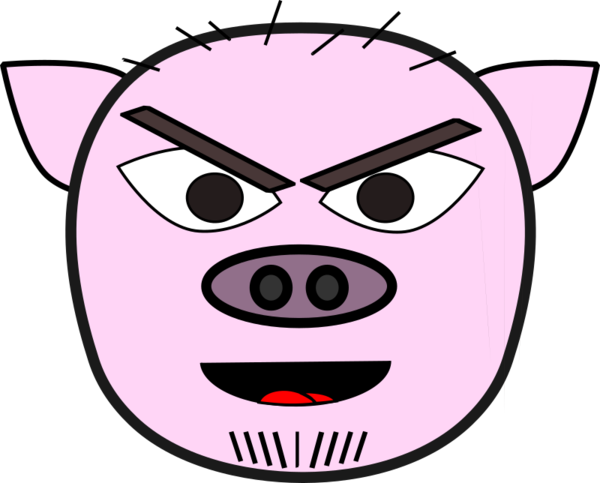 Free Pig Face Facial Expression Nose Clipart Clipart Transparent Background