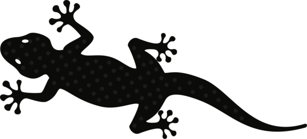 Free Lizard Black And White Reptile Silhouette Clipart Clipart Transparent Background