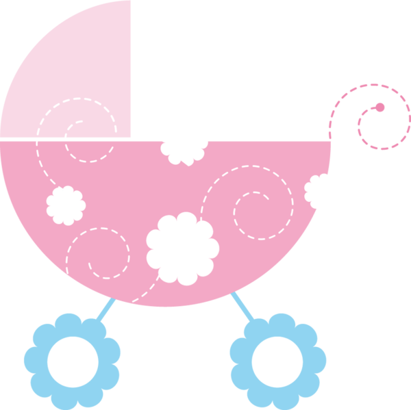 Free Baby Shower Flower Circle Line Clipart Clipart Transparent Background