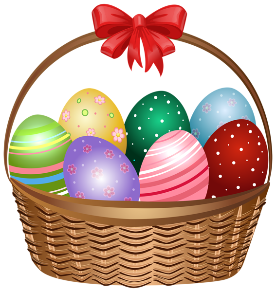 Free Easter Easter Egg Basket Gift Basket Clipart Clipart Transparent Background